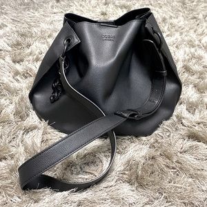 Guess Matte Black Bucket Bag